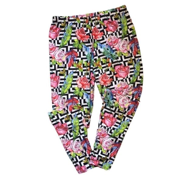 Ladies Floral Leggings  - Picture 1 of 6